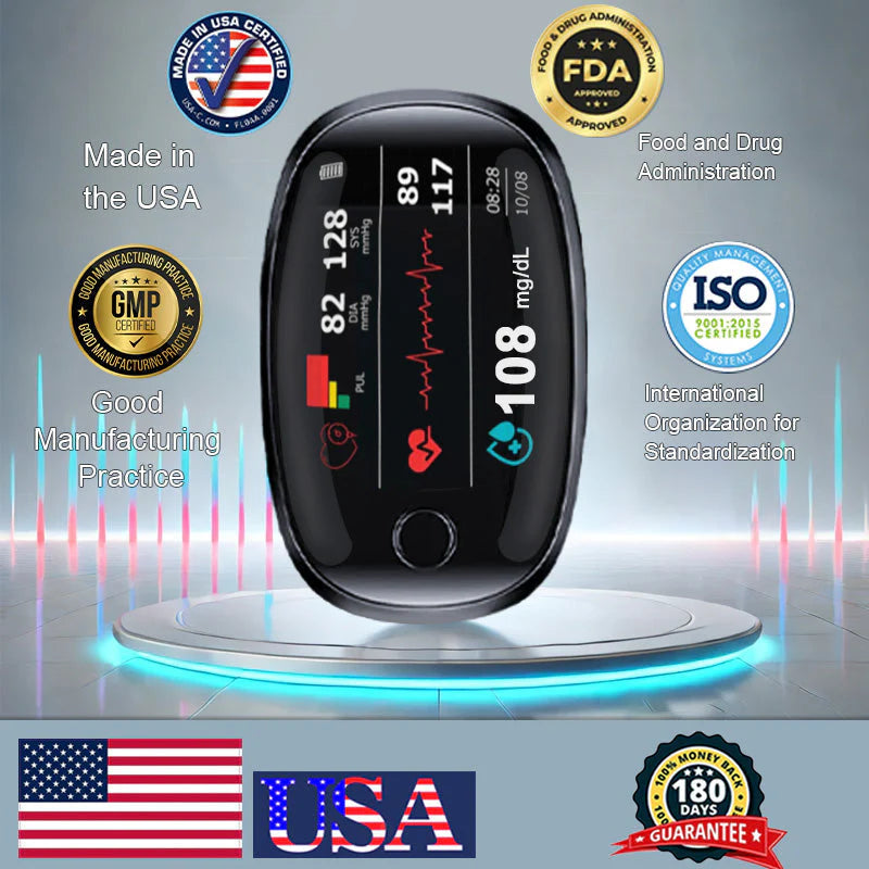 🌈🌈Final 3 Hours: 50% OFF🏆Non-Invasive Blood Glucose Meter[99.9% Accuracy]✅TGA Approved