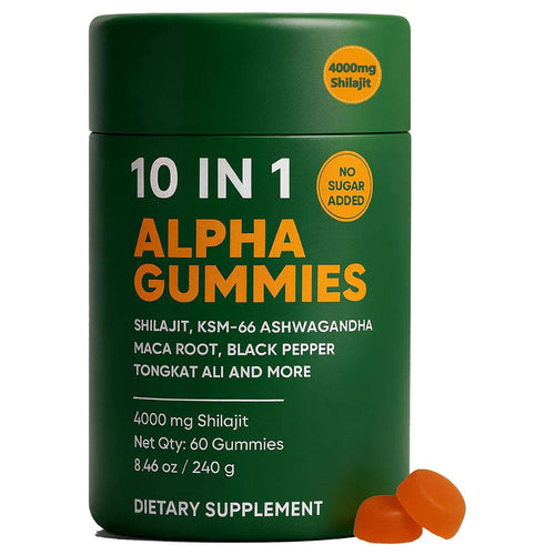 True Alpha Shilajit Gummies – 10-in-1 Himalayan Energy & Vitality Boost for Men