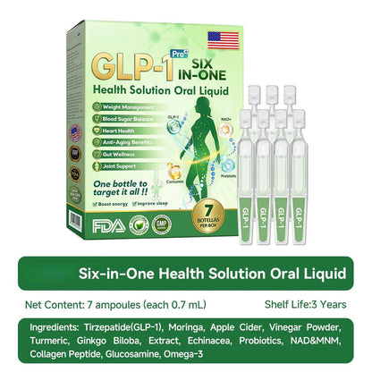 Arrivalla® Six-in-One Oral Liquid – Daily Health Solution for Obesity, Heart Health, Diabetes, Sleep Apnea, Gut & Joint Support – Visible Results in 7 Days