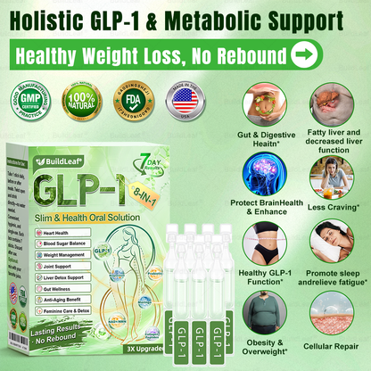 Arrivalla™ GLP-1 8-in-1 Slim & Healthy Oral Solution (Once a day, visible results in 7 days) ✅ Helps support weight management, cardiovascular health, diabetes, sleep apnea, gut health, and joint function — while also firming the skin and boosting energy.