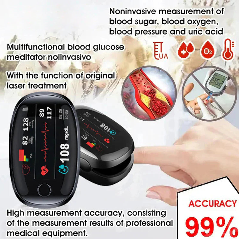 🌈🌈Final 3 Hours: 50% OFF🏆Non-Invasive Blood Glucose Meter[99.9% Accuracy]✅TGA Approved
