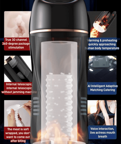 🌈🌈[Discreet Delivery] Automatic Masturbator with Vacuum and Vibration Functions – 18+ Only