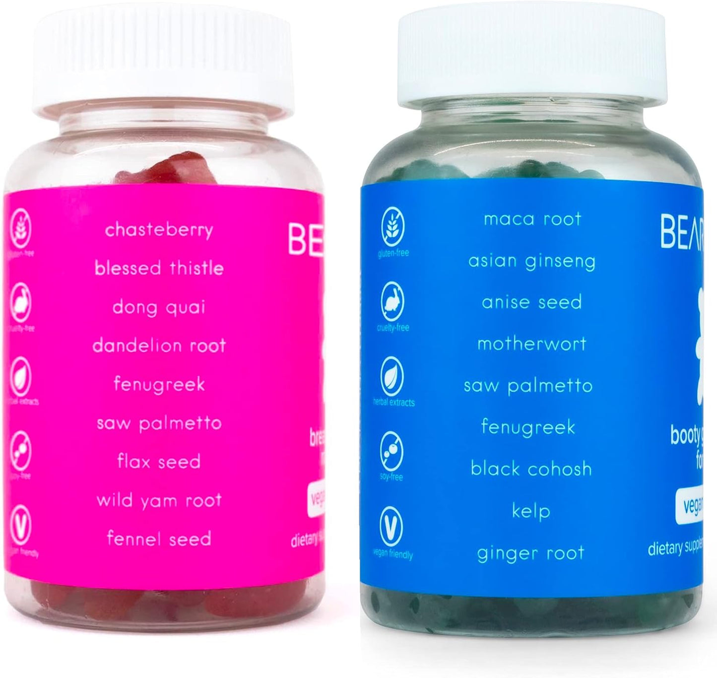 Arrivalla™ Top & Peach Support Combo Pack Gummies for Women | 9 Herbal Extracts Including Fenugreek, Maca & Fennel | Essential Vitamins | Berry Flavor | 2-Pack (120 Gummies)