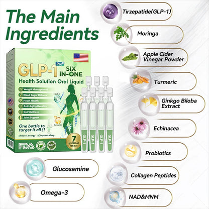 Arrivalla® Six-in-One Oral Liquid – Daily Health Solution for Obesity, Heart Health, Diabetes, Sleep Apnea, Gut & Joint Support – Visible Results in 7 Days