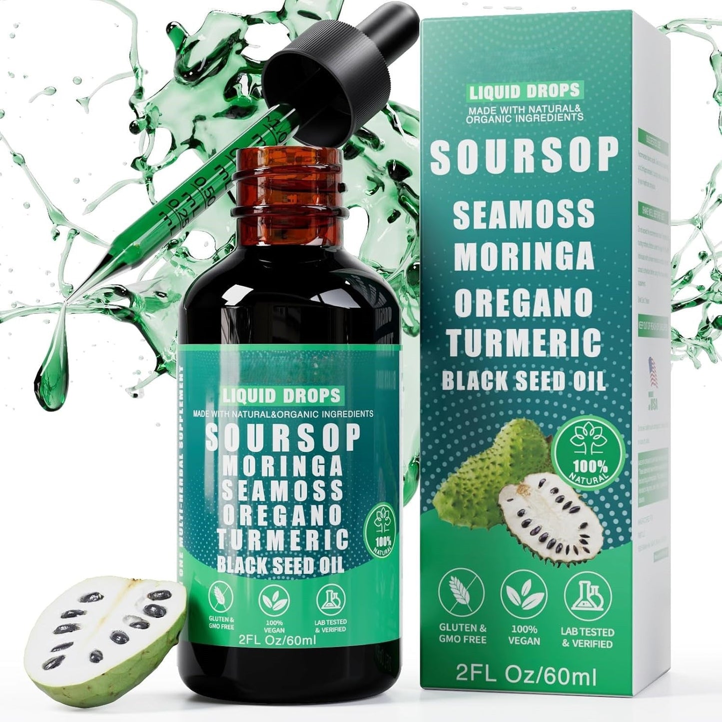 🏆Flash Sale⚡ 200K+ SOLD! 💥🏆#1 Best Seller⏰Pure Soursop Natural Wellness Blend-CCC8