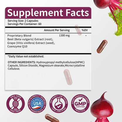 🏆Choice of 80% Tough Guys⏰beet root Vegan Quick Release Capsules-Natural Powerful Size & Stamina Enhancer for Men-ZDQ8