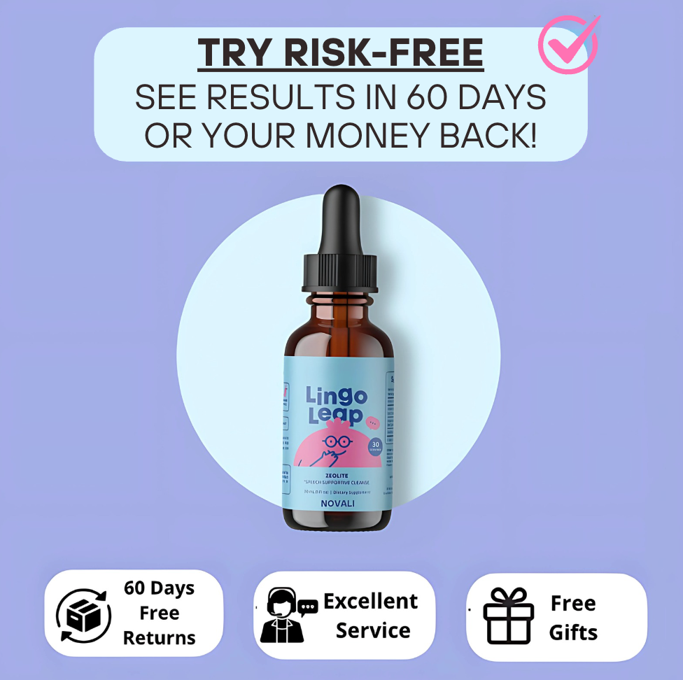 Lingoleap Zeolite Drops-Free Liquid Supplement with Black Walnut and Wormwood Extract | Supports Digestive Health | Natural Raspberry Flavor – 30 Servings