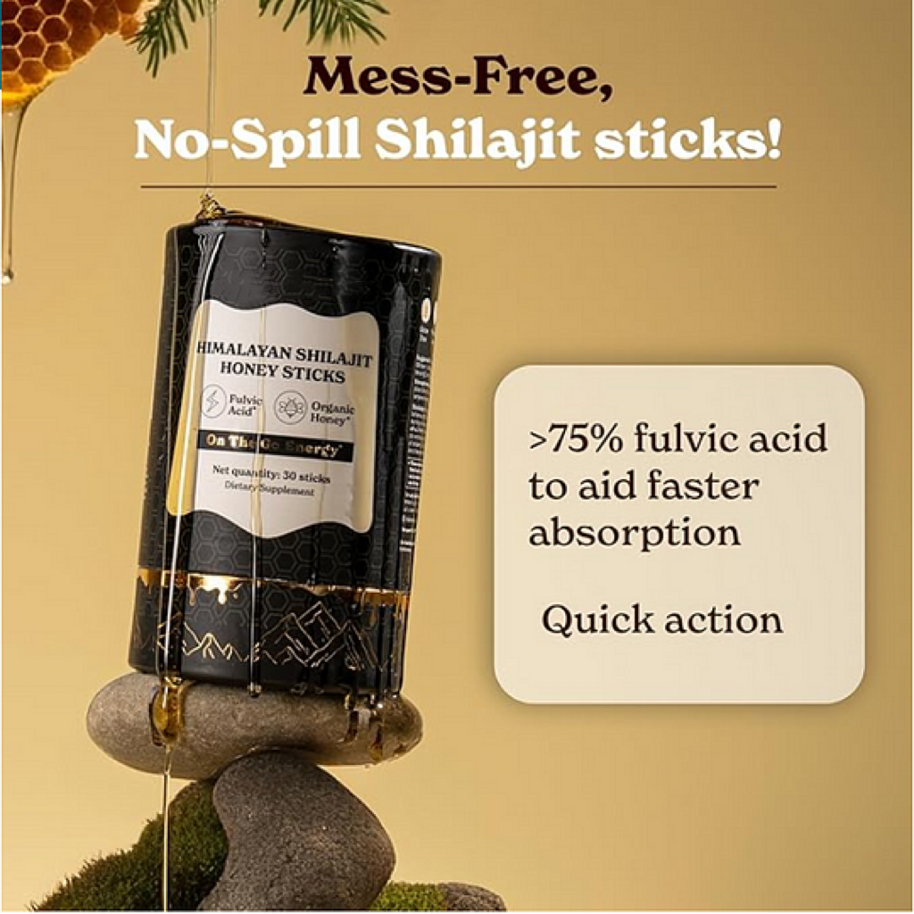 [🔥Last day for 75%OFF]Pure Himalayan Shilajit Sticks with Organic Honey, Saffron | Easy to Consume Shilajit| 30 Sticks for Energy Boost & Immune Support, 85+ Trace Minerals, 75%+ Fulvic Acid