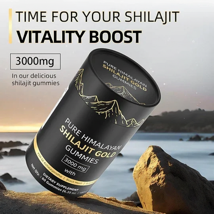 Shilajit Gummies: Pure Shilajit Himalayan Rich in Ashwagandha Gaulshura Fulvic Acid 85 Micronutrients Suitable for Men and Women No Added Sugar Non-GMO 100% Natural Organic 60 Gummies
