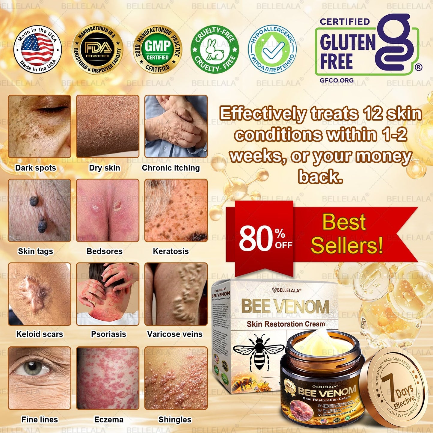 NEW & IMPROVED ✨Bellelala® 𝖡𝖾𝖾 𝗏𝖾𝗇𝗈𝗆 𝖲𝗄𝗂𝗇 𝖱𝖾𝗌𝗍𝗈𝗋𝖺𝗍𝗂𝗈𝗇 𝖢𝗋𝖾𝖺𝗆